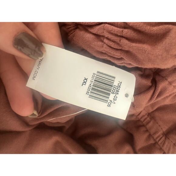 Old Navy Waist-Defined Wide-Leg Jumpsuit Size XXL Warm Taupe V Neck Cap Sleeve - Picture 12 of 13